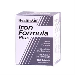 HealthAid Iron Formula Plus - 100 Tablets For Discount