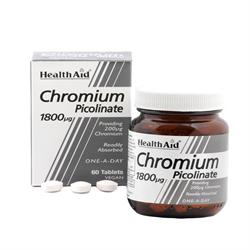 HealthAid Chromium Picolinate 200ug Tablets 60 s Supply