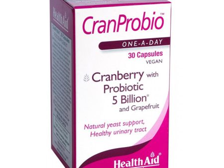 HealthAid Cranprobio  (Cranberry Probiotic 5 Billion) - 30 Vegicaps Online Hot Sale