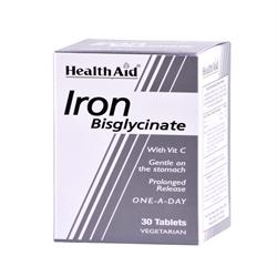 HealthAid Iron Bisglycinate (Iron with Vitamin C)  Tablets 30 s on Sale