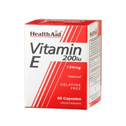 HealthAid Vitamin E 200iu Natural Vegicaps  60 s For Sale