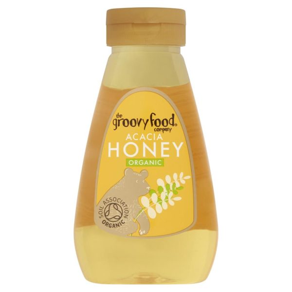 The Groovy Food Company Organic Squeezy Acacia Honey 340g Fashion