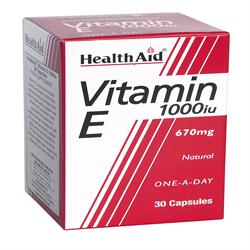 HealthAid Vitamin E 1000iu Natural Capsules 30 s Fashion