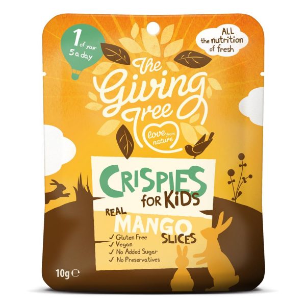 Giving Tree Snacks Freeze Dried Crispies for Kids Mango 10g For Discount