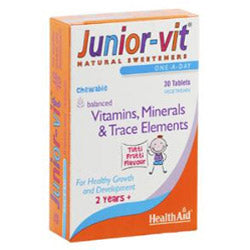 HealthAid Junior-vit - Chewable (Tutti-fruity Flavour) - 30 Tablets For Cheap