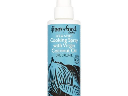 Groovy Food Organic Cooking Spray with Virgin Coconut Oil 190ml Supply