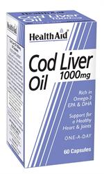 HealthAid Cod Liver Oil 1000mg - 60 Capsules on Sale