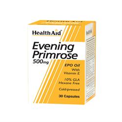 HealthAid Evening Primrose Oil 500mg + Vitamin E Capsules 30 s Online now