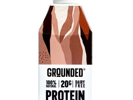 Grounded Chocolate dairy free plant-based protein m*lkshakes 490ml. Online