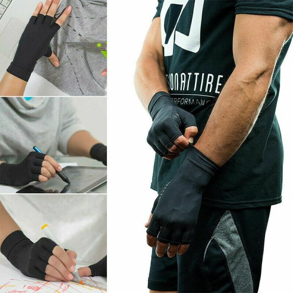 Copper Fit Compression Gloves Arthritis Carpal Tunnel Hand Support Pain Relief Online