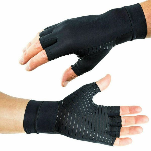 Copper Fit Compression Gloves Arthritis Carpal Tunnel Hand Support Pain Relief Online