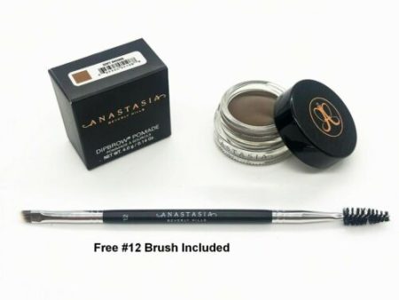 Anastasia Beverly Hills Dipbrow Pomade Eyebrow and Free #12 Brushs For Discount