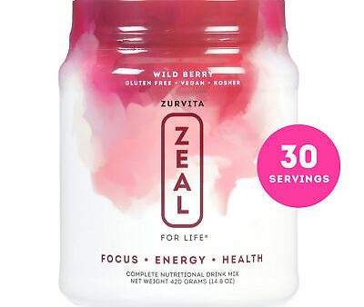 Zurvita- Zeal for Life- 30-Day Wellness Canister- Wild Berry Sale