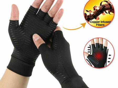 Copper Fit Compression Gloves Arthritis Carpal Tunnel Hand Support Pain Relief Online