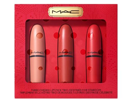 MAC Three Cheers Lipstick Trio Set Fashion