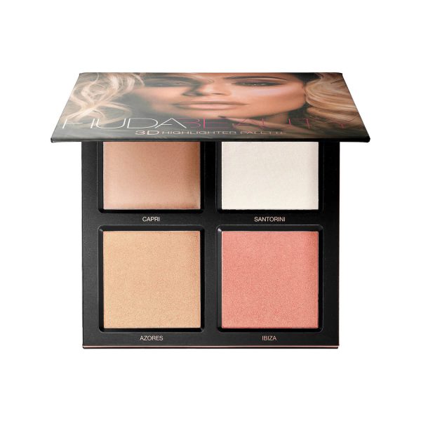 Huda 3D Cream and Powder Highlighter Palette - Pink Sand Online Sale