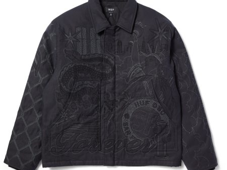 HUF 20th Embroidered Bomber Jacket For Discount