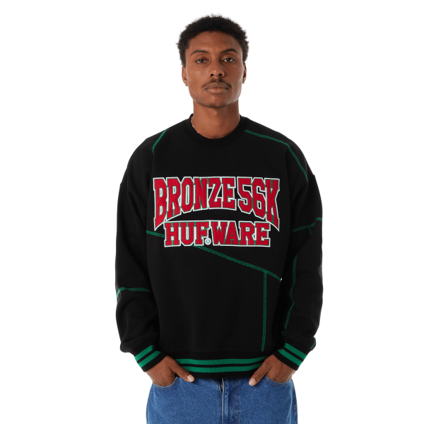 HUF x Bronze56K Hufware Crewneck Sweatshirt For Cheap