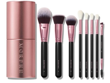 Morphe Flash of Rose 8pc Brush Set Online now