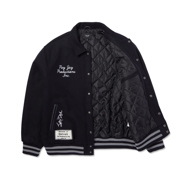 HUF x J Dilla The Basement Varsity Jacket Online Sale