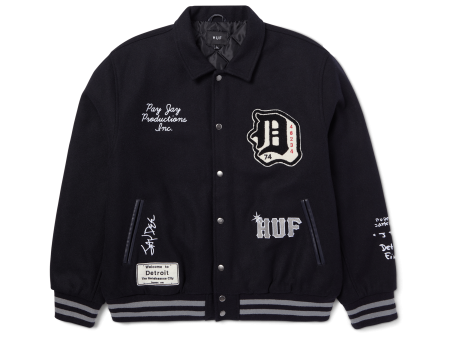 HUF x J Dilla The Basement Varsity Jacket Online Sale