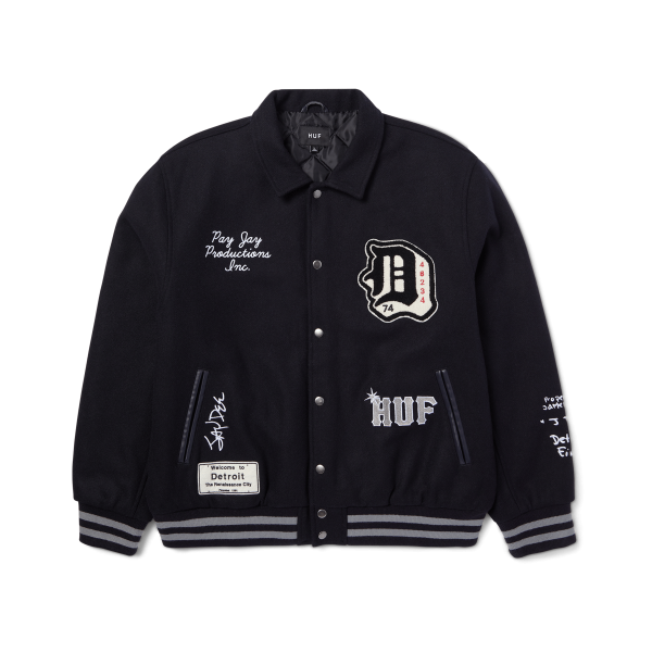 HUF x J Dilla The Basement Varsity Jacket Online Sale